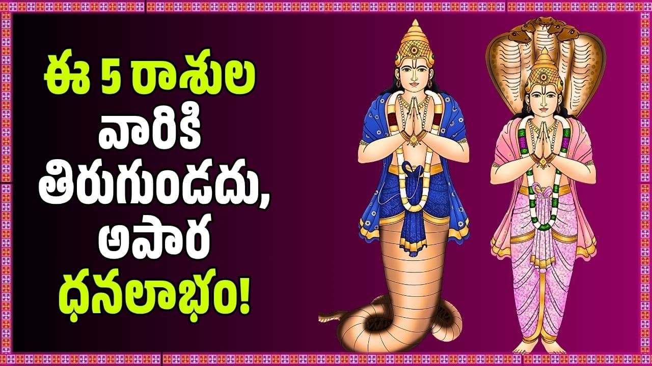 రాహు కేతువుల మహా సంచారం.. ఈ 5 రాశుల వారికి తిరుగుండదు, అపార ధనలాభం