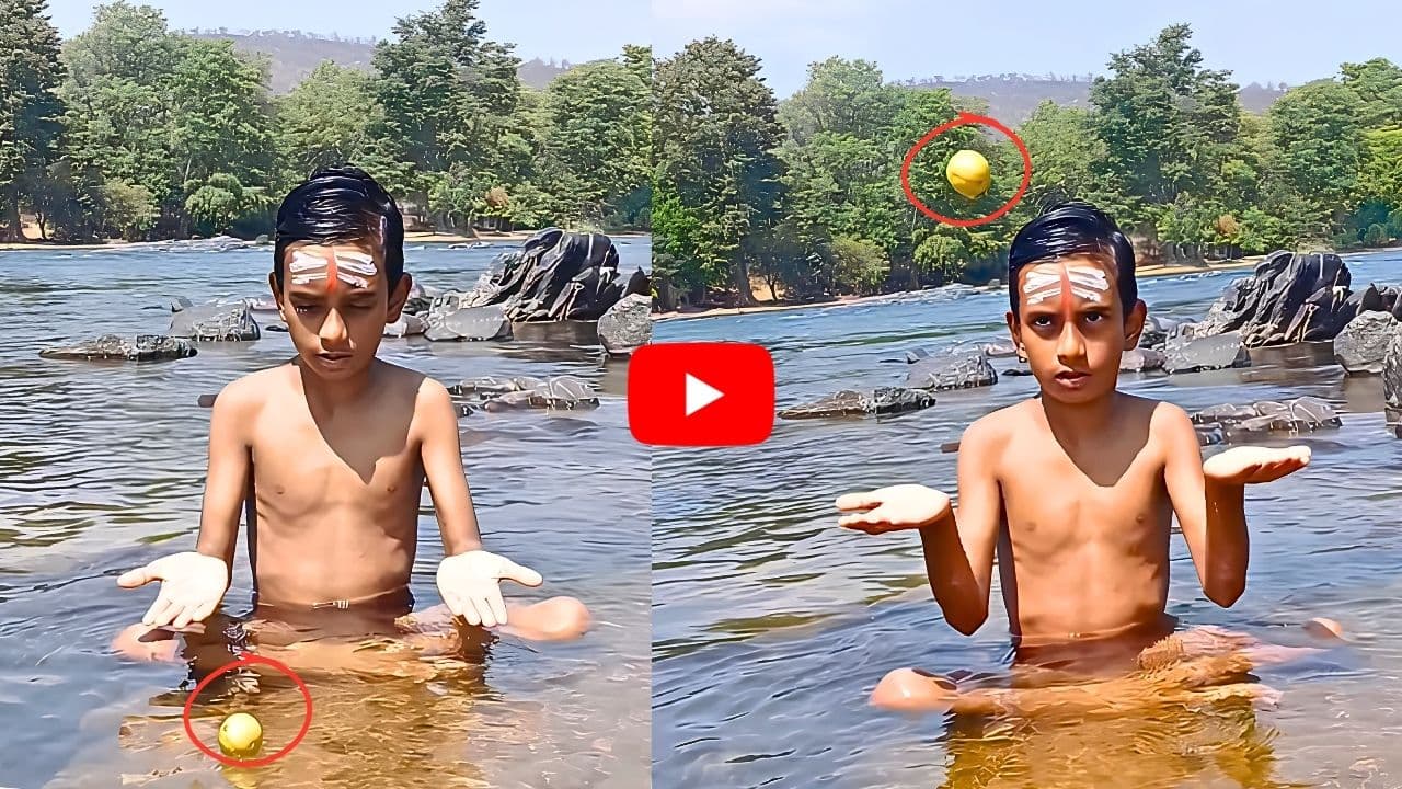 వైరల్ బాల బాబా నిమ్మకాయ మ్యాజిక్.. ఎంటో చూశారా