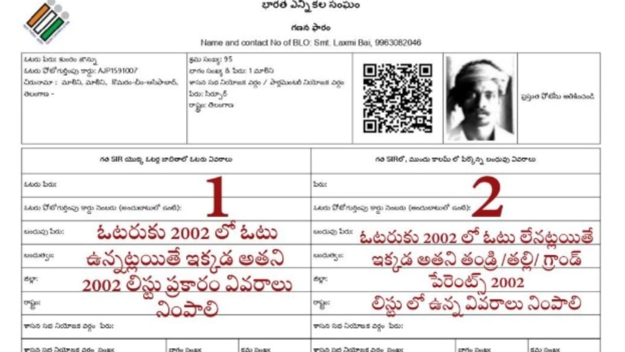 కంగారుపడకండి.. ఓటర్ ఎన్యూమరేషన్ ఫారమ్ ఇలా నింపండి, తెలంగాణ సీఈఓ ట్వీట్