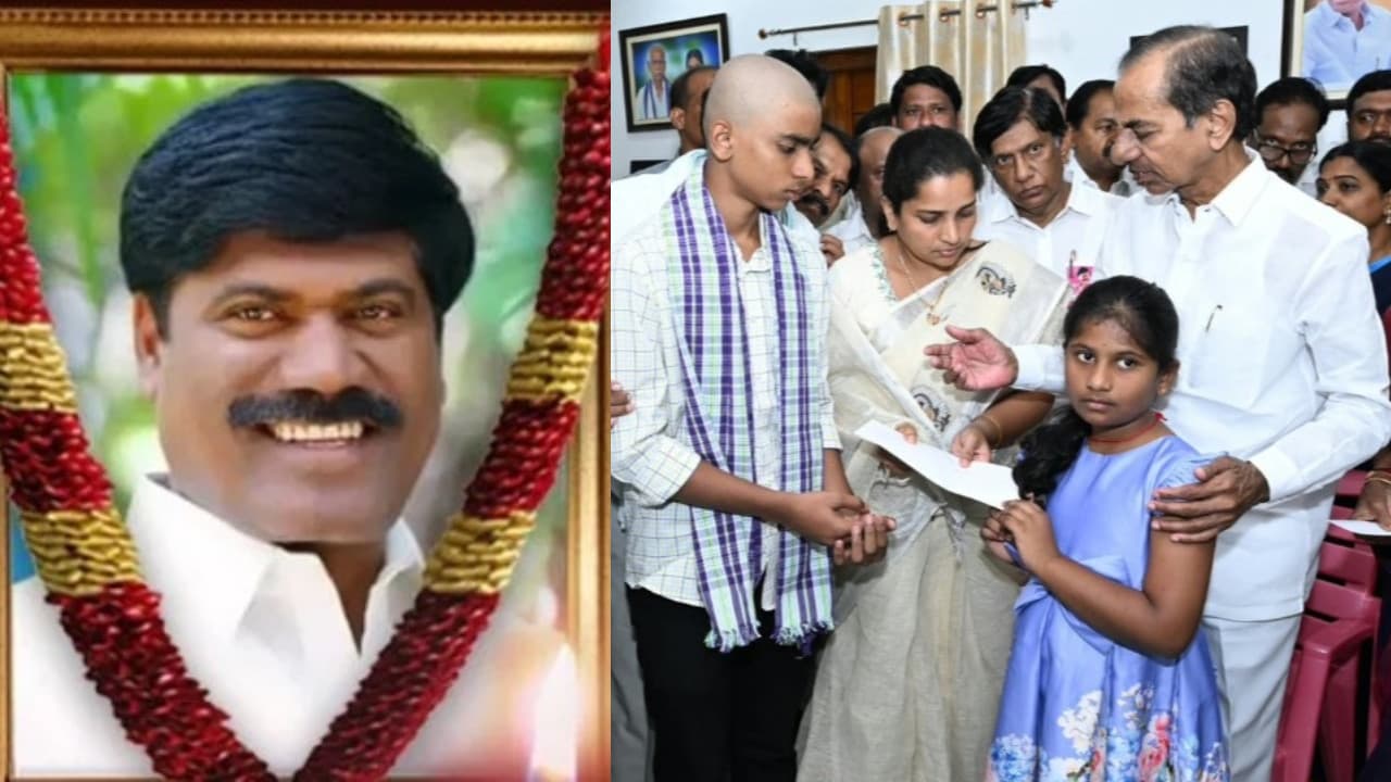 నల్లబెల్లికి చేరుకున్న కేసీఆర్.!. దివంగత నేతపెద్ది సుదర్శన్ రెడ్డి చిత్రపటానికి ఘన నివాళులు