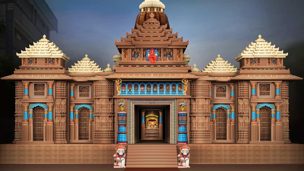 పూరీ జగన్నాథ్ ఆలయ రూపంలో బాలాపూర్ గణేష్ మండపం