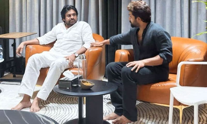 Icon Star Surprise With Dy Cm Pawan Kalyan