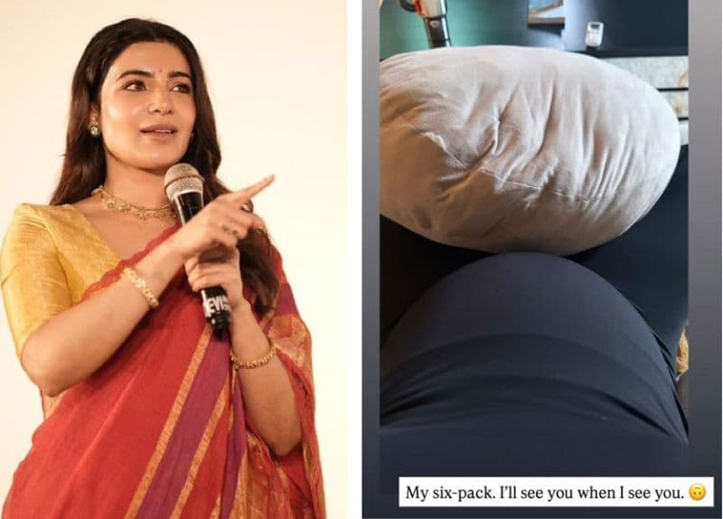 Samantha Flaunts Her Six Pack