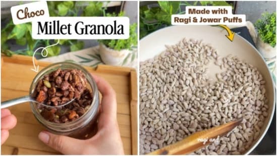 Jowar And Ragi Chocolate Granola 15 Minute Homemade Granola Recipe To Add More Millets In Your Diet