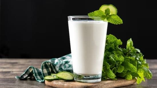 Gut Friendly Drink Featuring Chaas Mint And Crisp Vegetables Creates A Refreshing Summer Beverage