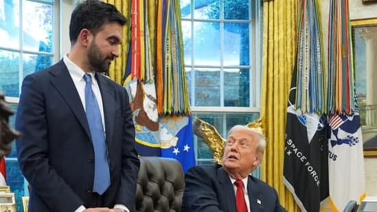 Is Zohran Mamdani Sitting Beside Trump At Knicks Game Videos Of His Msg Arrival Emerge