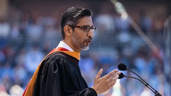 Stanford Students Stage A Walkout As Google Ceo Sundar Pichai Takes The Stage