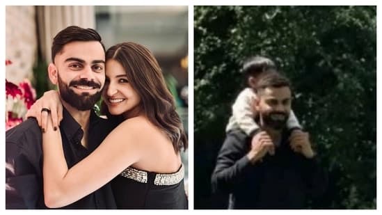 Virat Kohli Gives Piggyback Ride To Baby Boy Akaay During Day Out In The Park With Anushka Sharma