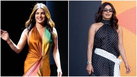 Priyanka Chopra Serves Ultra Elegant Fashion At Cannes Lions 2026 In Chic Multi Coloured Satin Dress And Polka Dot Gown
