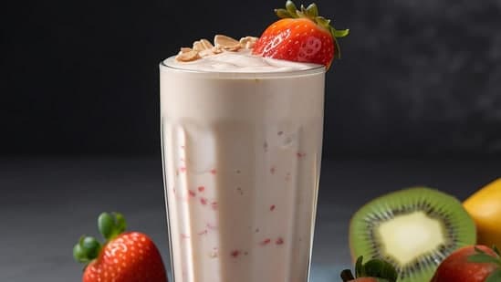 Highprotein Soymilk Smoothie Recipe A Creamy Dairy Free Breakfast Packed With Fruits Fibre And Plant Based Nutrition