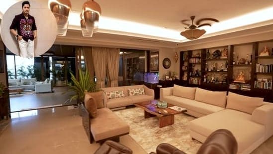 Step Inside Shreyas And Deepti Talpades Lavish Home Featuring A Wooden Swing Warm Lighting And A Massive Living Room
