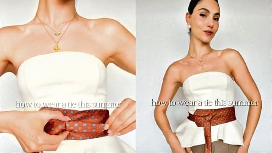 How To Diy Your Tie Into A Belt This Summer