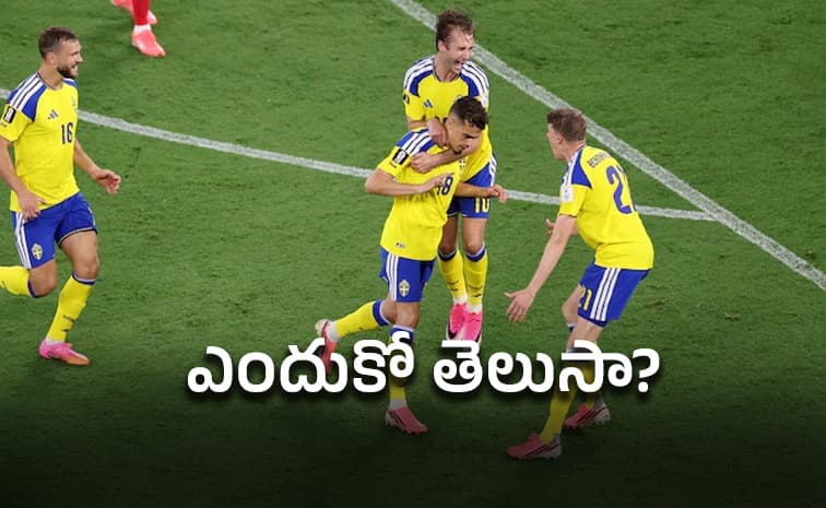ట్యునీషియాపై విజ యం.. సంబ రాలు చేసుకోని స్వీడ న్