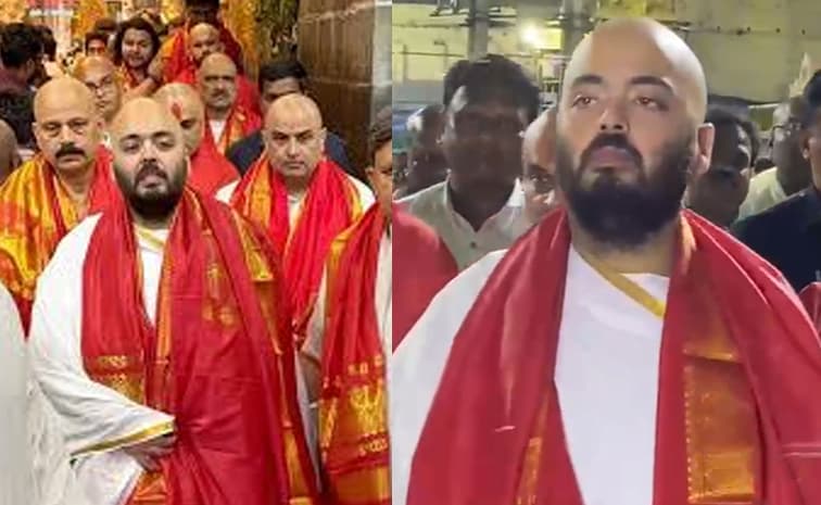 తిరుమల శ్రీ వారిని దర్శించుకున్న అనంత్ అంబానీ ఫోటోలు