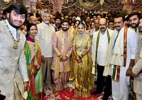 ఘనంగా బండ్ల గణేశ్ కుమార్తె పెళ్లి.. హాజరైన సీఎంలు చంద్రబాబు, రేవంత్