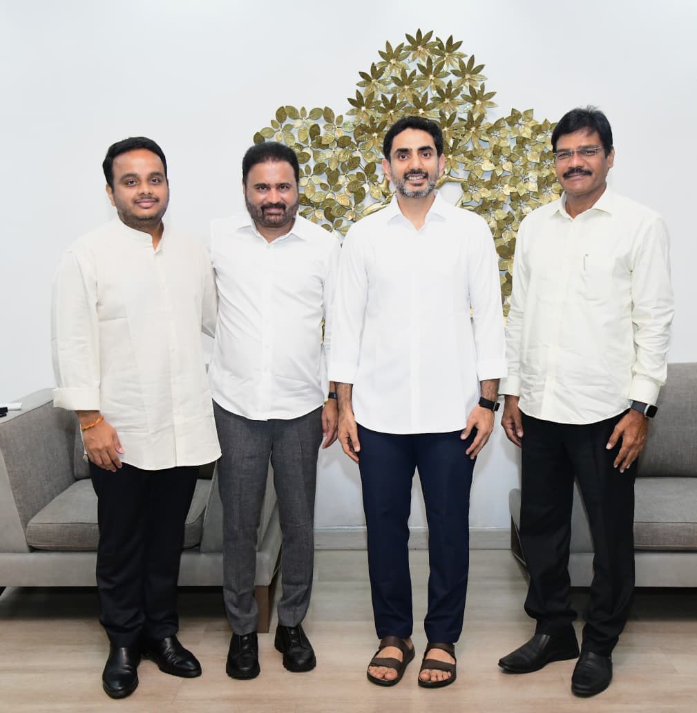 నూతనంగా రాజ్యసభకు ఎన్నికైన సభ్యులు తెలుగుదేశం పార్టీ వర్కింగ్ ప్రెసిడెంట్ నారా లోకేష్ ను కలిశారు