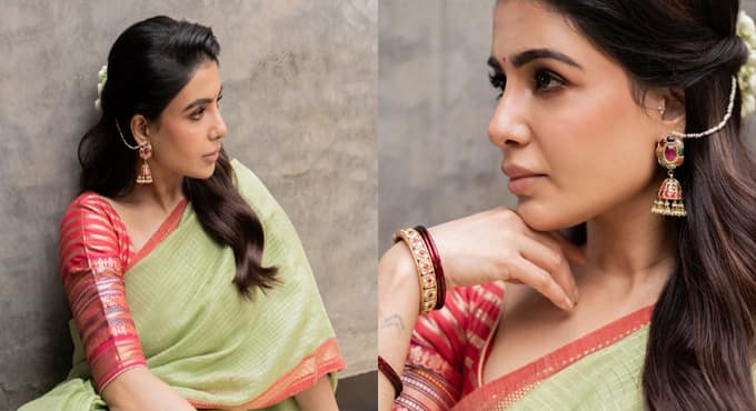చీరకట్టులో చక్కని తెలుగు ఆడపడుచులా సమంత